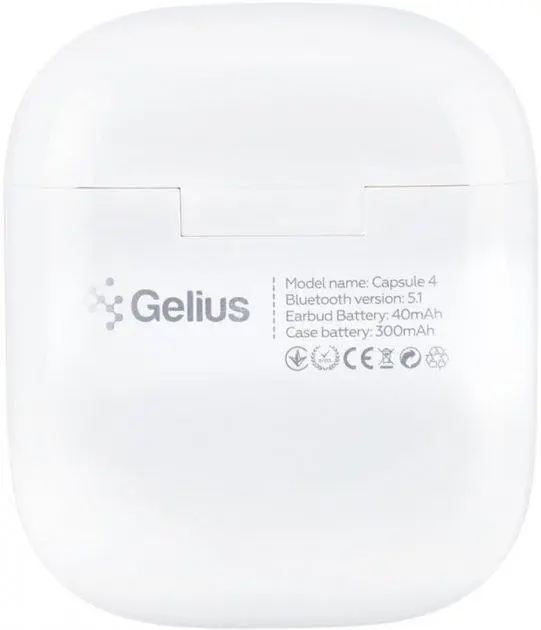 Бездротові Stereo Bluetooth-навушники Gelius Pro Capsule 4 GP-TWS-004i White - фото 9
