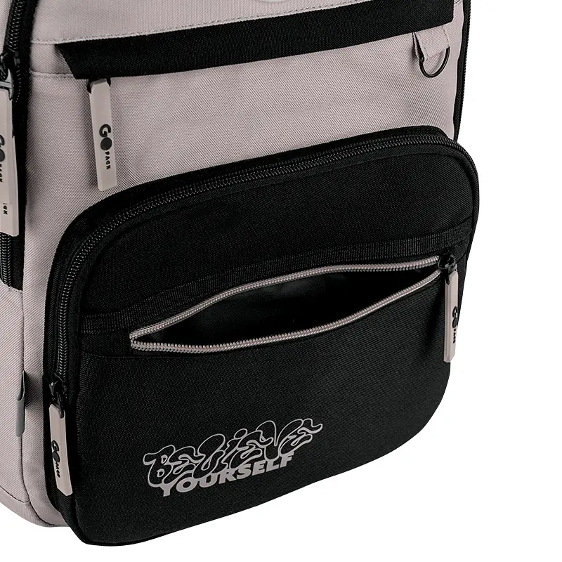 Рюкзак GoPack Teens 121L-1 Чорно-бежевий (GO26-121L-1) - фото 10