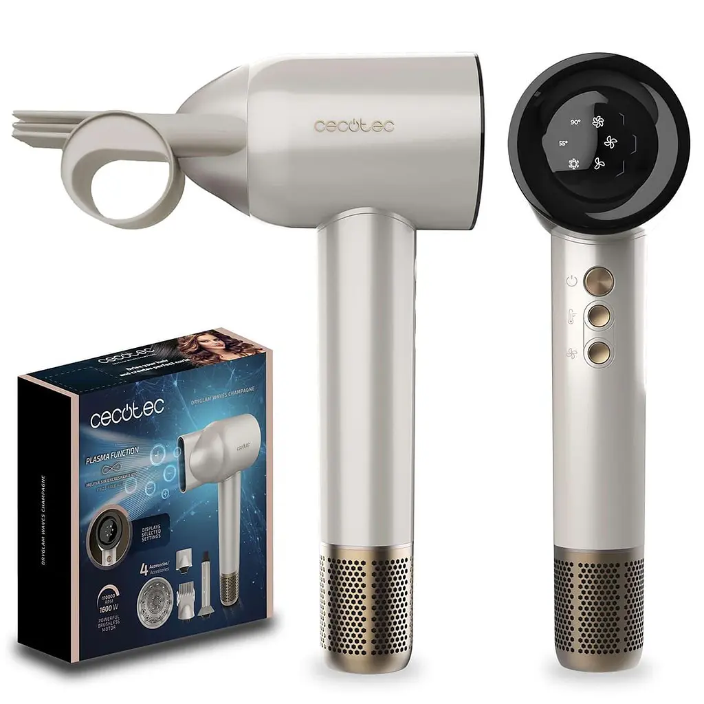 Фен Cecotec DryGlam Waves Champagne 4in1 (A01_EU01_103715) - фото 10