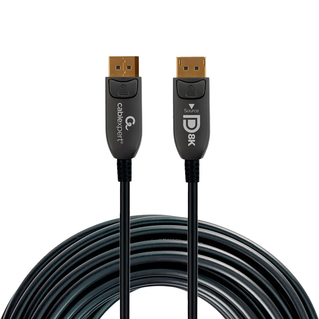 Кабель мультимедійний DisplayPort to DisplayPort 20.0m V.1.4 8K 60Hz/4K 120Hz Optic (AOC) Cablexpert (CC-DP8K-AOC-20M) - фото 2