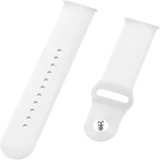 Ремінець DK CDK для Huawei Watch GT 5 46mm 22mm Silicone Sport Band (011909) (white) - фото 3