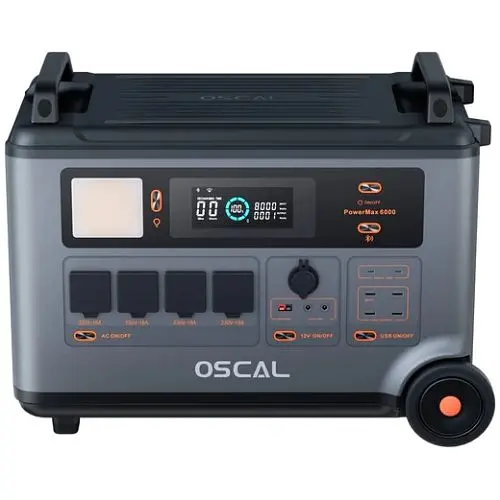 Портативна зарядна станція Oscal PowerMax 6000 6000W/3600Wh (EU) - фото 5