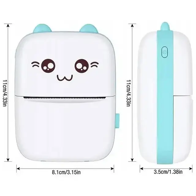 Портативный мини-принтер Bambi Cat Mini Printer  - фото 4