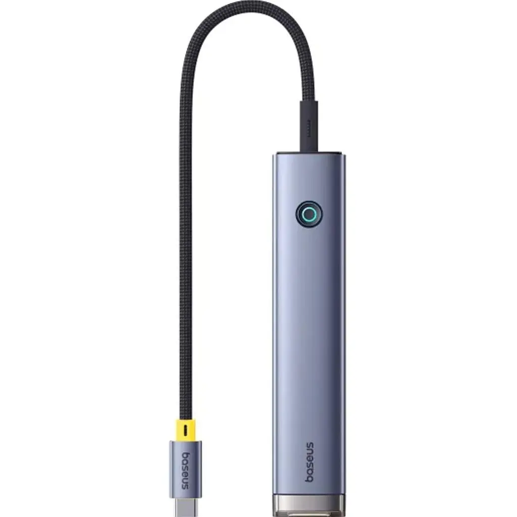 USB-Хаб Baseus UltraJoy Series 7-Port HUB AIR Space Grey (Type-C to HDMI4K@60Hz*1+USB3.0*2+PD*1+SD/TF3.0*1+3.5mm*1) (B00052803811-02) - фото 3