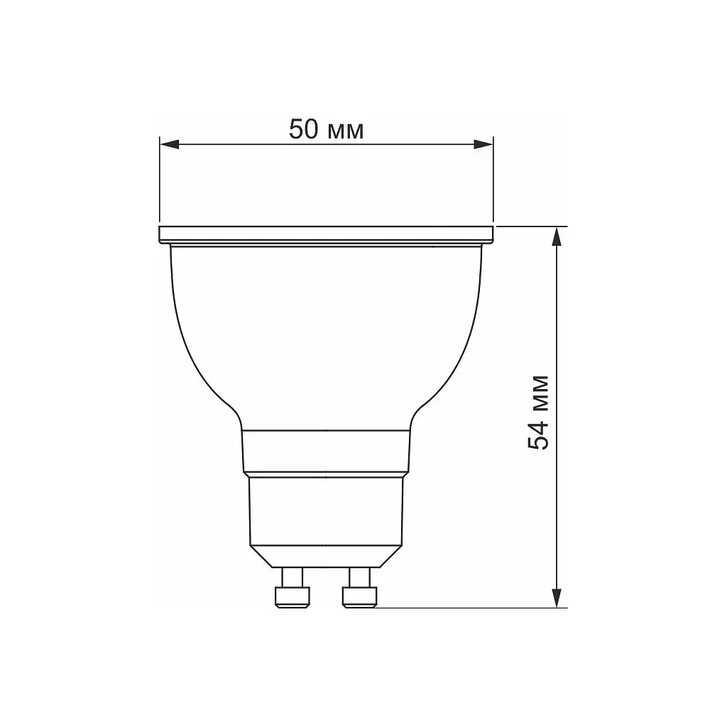 Лампочка Videx LED MR16еD 6W GU10 4100K дімерна (VL-MR16еD-06104) - фото 2