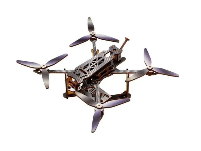 Дерев'яний 3D конструктор FPV Mini, Puzzleоk (Puz-00953), 95 дет. - фото 4