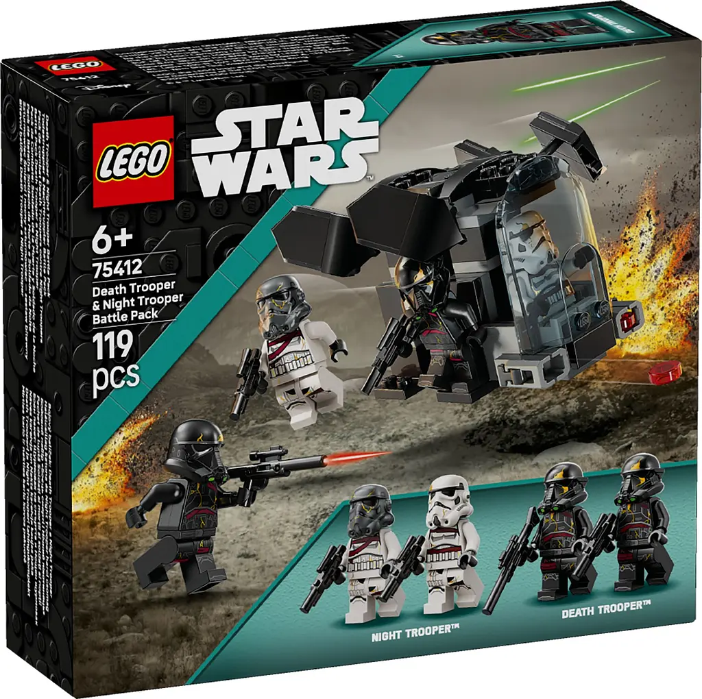Конструктор LEGO Star Wars Бойовий набір «Боєць смерті і Нічний піхотинець» 119 деталей (75412) - фото 2