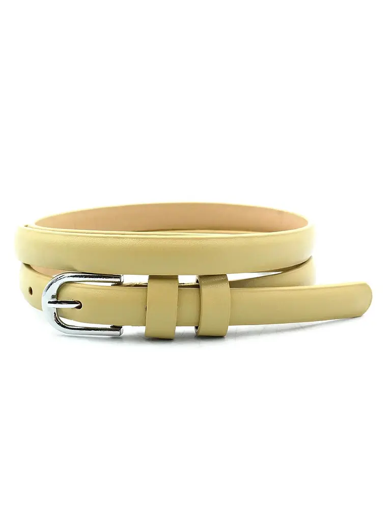 Жіночий ремінь 1,3 х 110 см Weatro Гірчичний zhn-kz-kit13-064 (zhn-kz-kit13-064) - фото 2