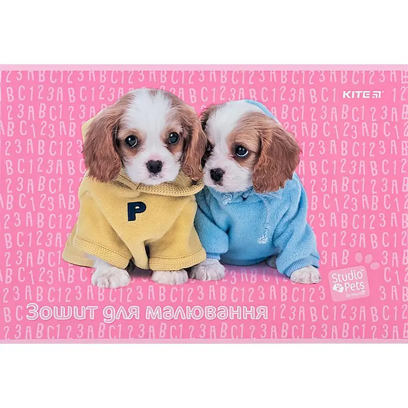 Набір зошитів для малювання Kite Studio Pets 12 аркушів скоба софт тач + УФ лак 20 шт. (SP24-241) - фото 8