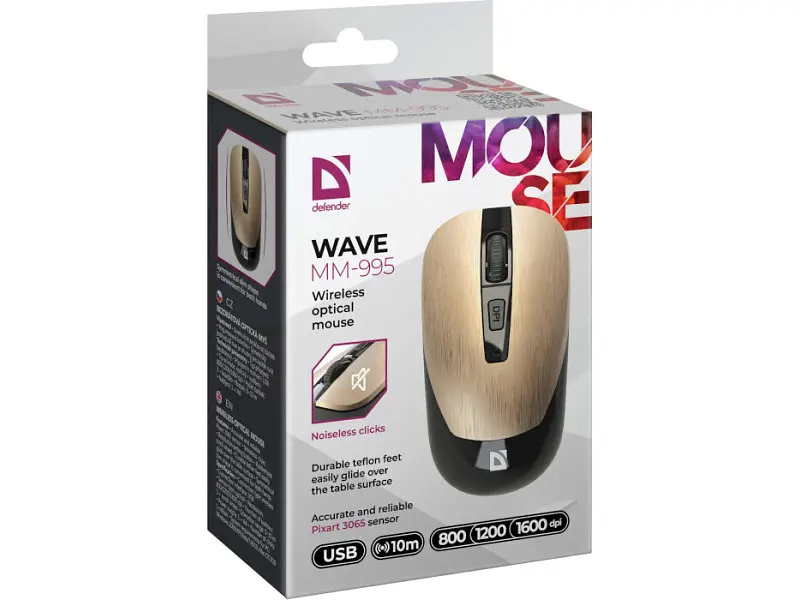 Миша Defender Wave MM-995 Bronze (52992) - фото 6