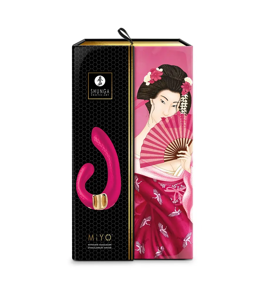 Вібратор-кролик Shunga Miyo Raspberry - фото 6