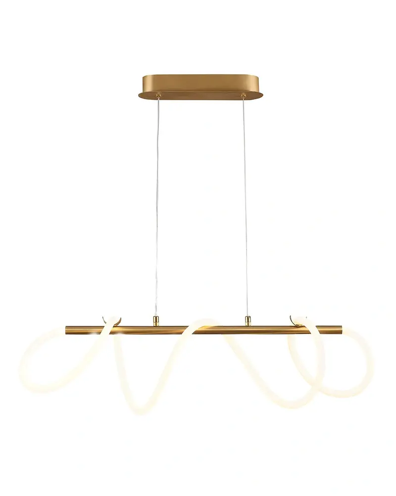 Люстра со светодиодным шнуром Goldlux 327987 Emma Led 1x38W 4000K 4450Lm IP20 Золотой - фото 2