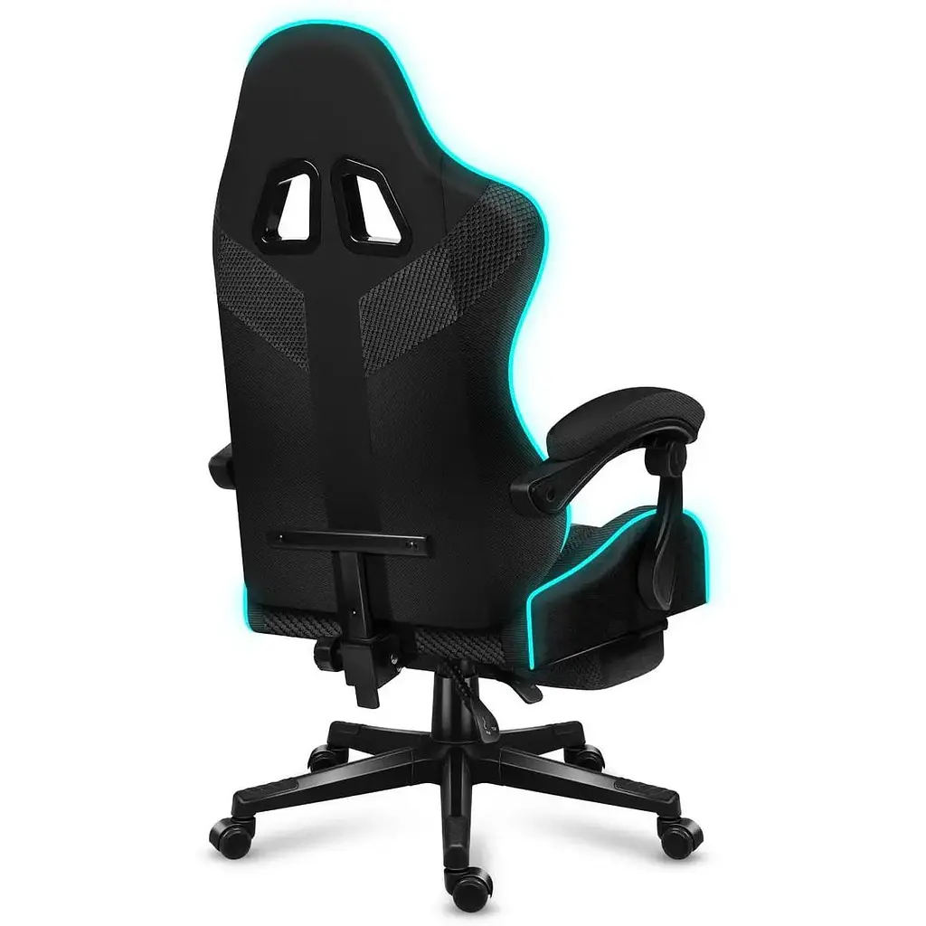 Кресло Huzaro Force 4.7 Black RGB ткань - фото 4