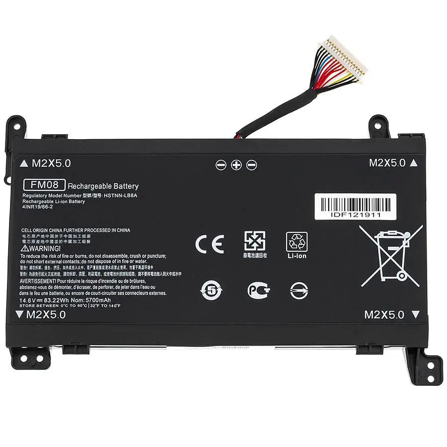 Батарея Hewlett Packard для ноутбука HP FM08 16pin (Omen 17-AN000 series) 14.6V 5700mAh - фото 3