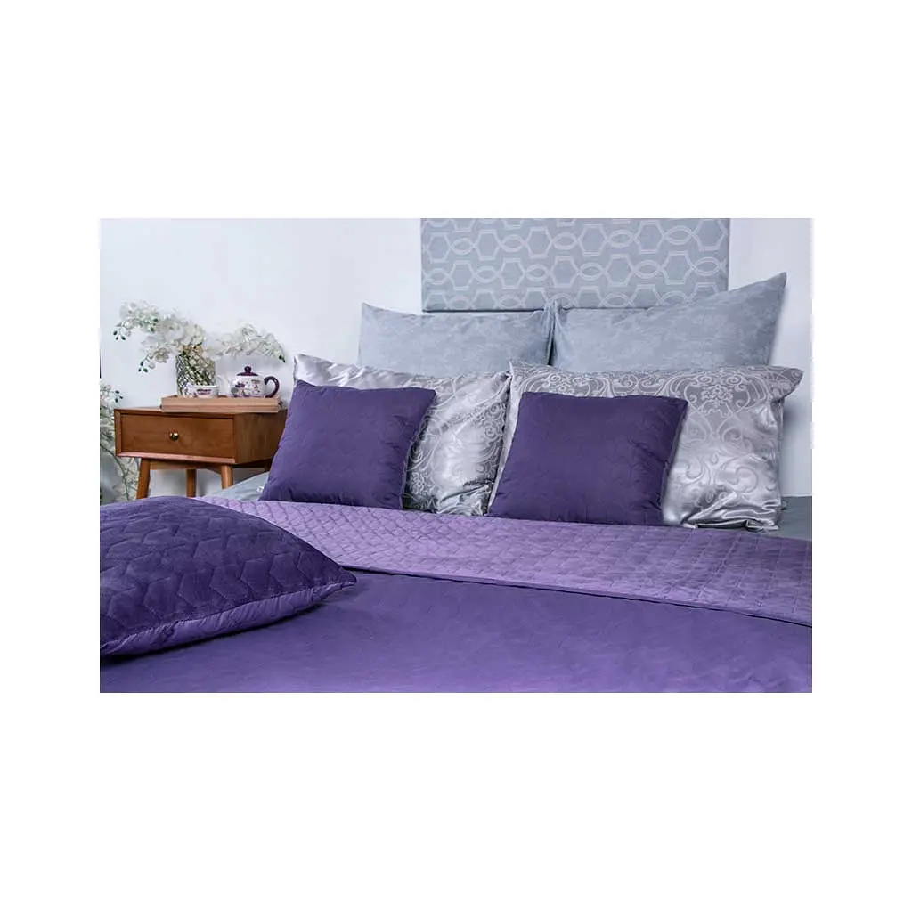 Покривало Руно двостороннє VeLour Фіолетове 180 х 220 см (340.55_Violet) - фото 7