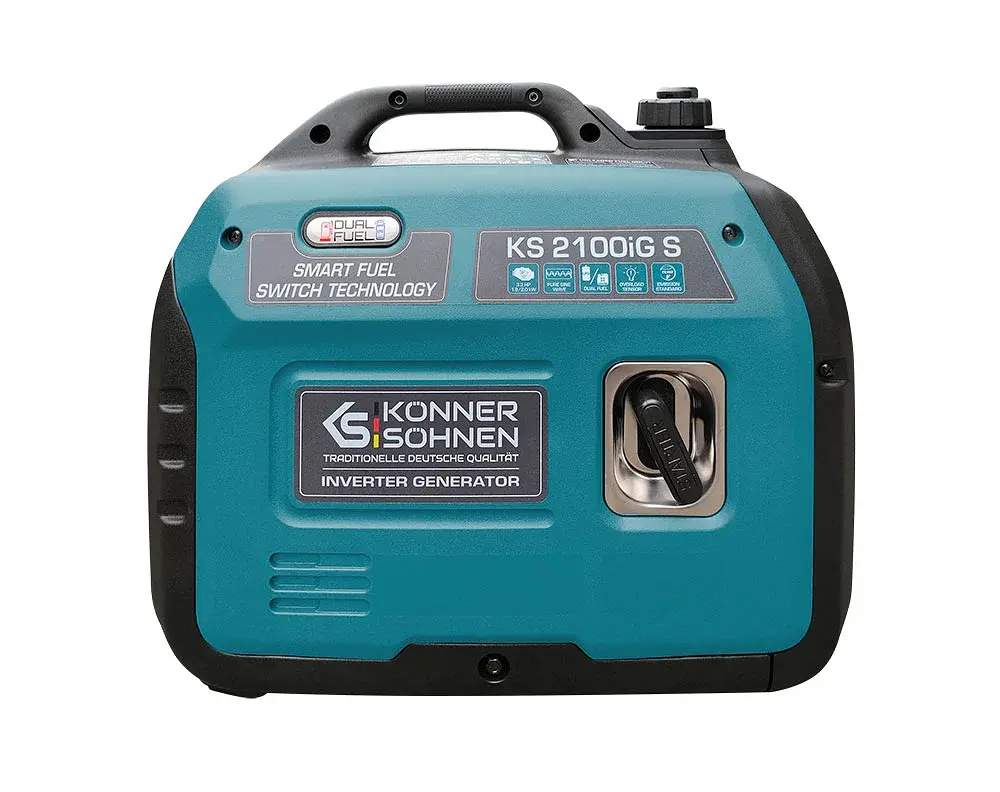 Konner & Sohnen Генератор газо-бензиновий інверторний KS 2100IGS, 230В, 2.0кВт, електростартер, 19кг - фото 5