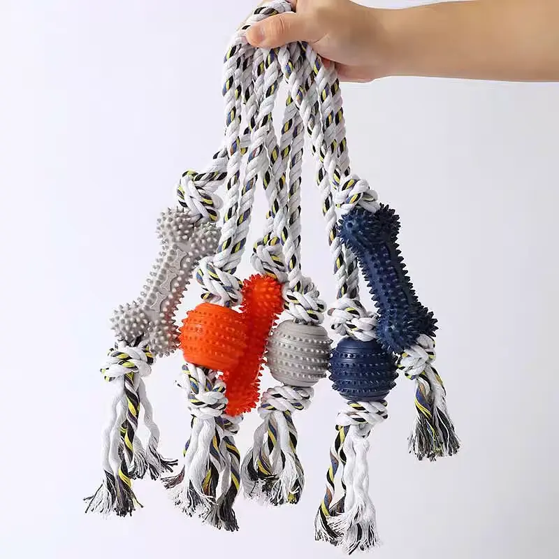 Інтерактивна іграшка для дресирування собак Derby Tug Ball Toy з кісточкою - фото 8