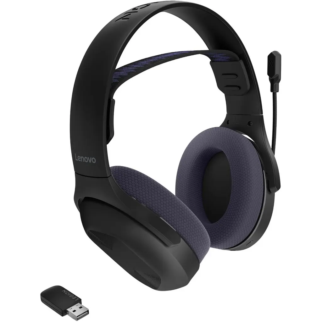 Игровые наушники Lenovo H410 Wireless Black (GXD1R34013) [159487] - фото 14