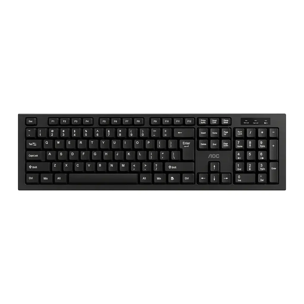 Комплект AOC KM210B Wireless UA Black (KM210B/97) - фото 2
