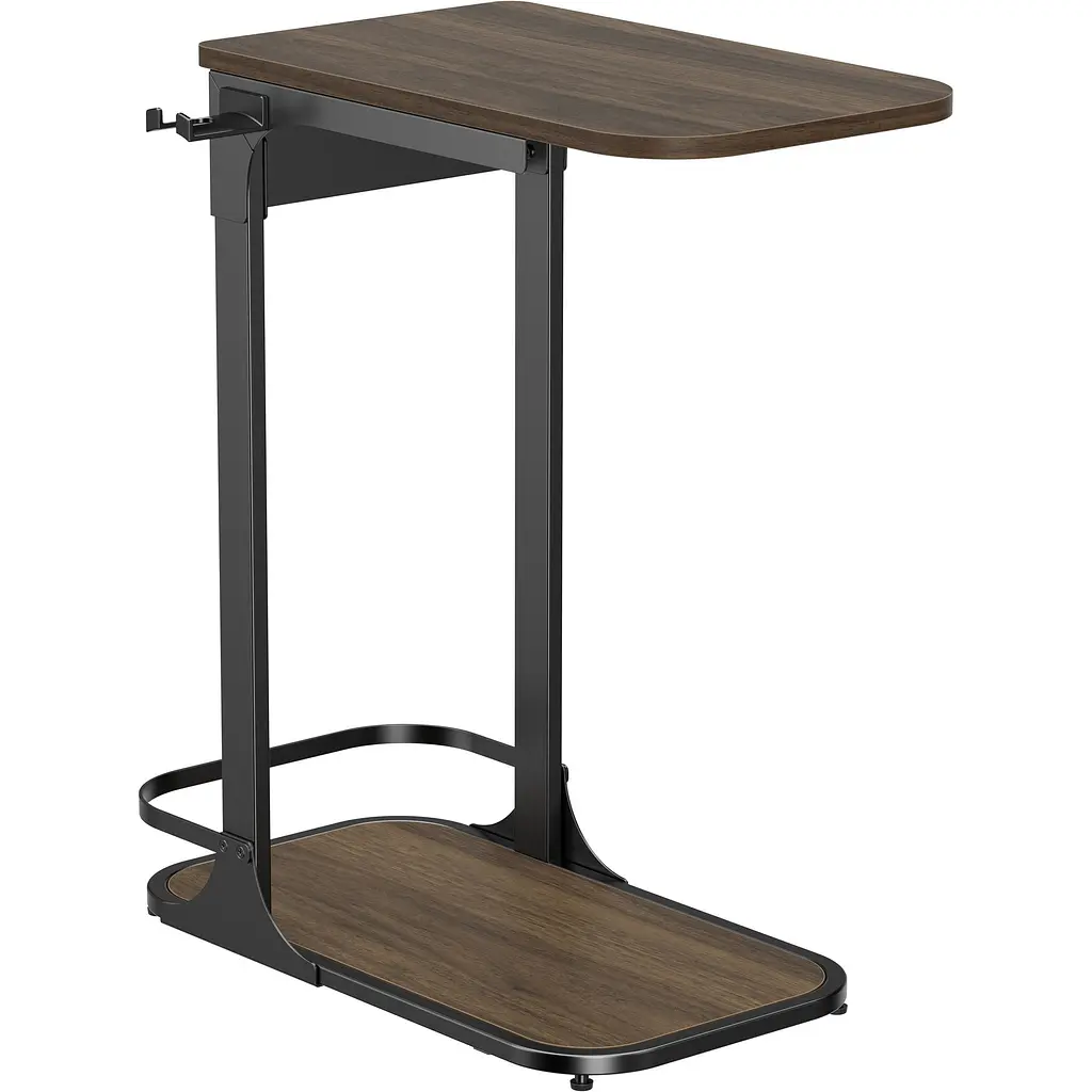Приставной компьютерный стол OfficePro SD137DW Dark Wood Black [143311] - фото 2