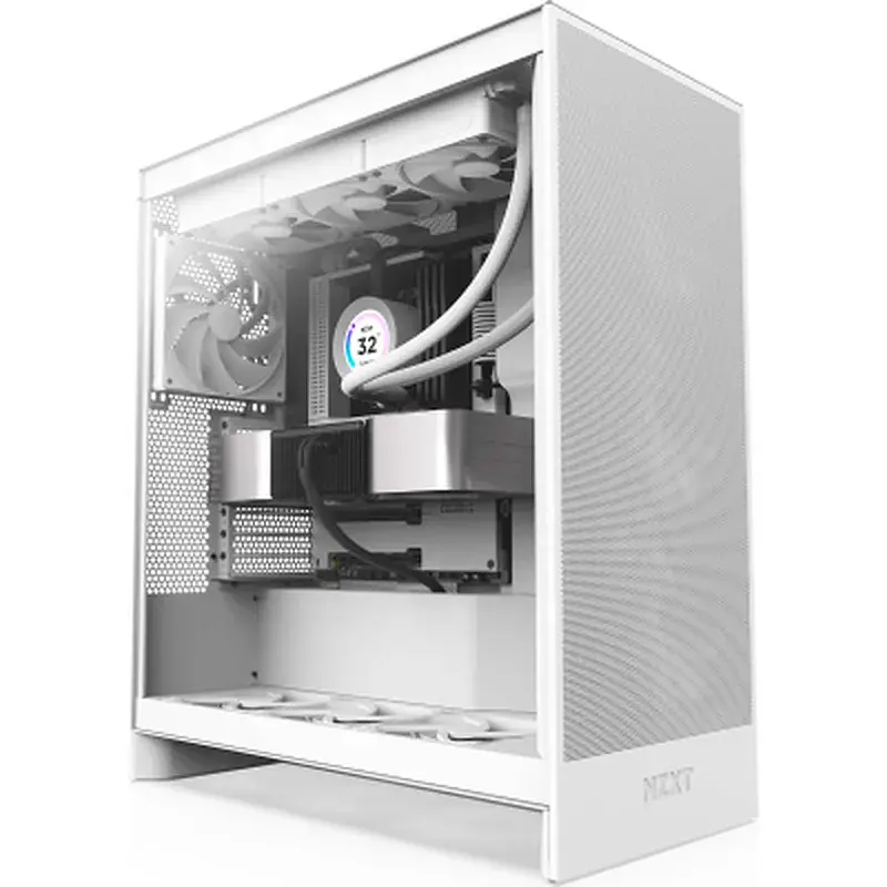 Корпус для ПК NZXT H7 Flow All White (CM-H72FW-01) - фото 8