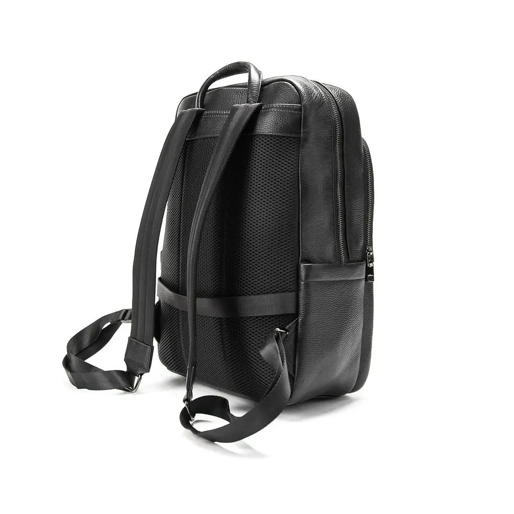 Шкіряний чорний рюкзак Tiding Bag A25F-8528-3A - фото 4