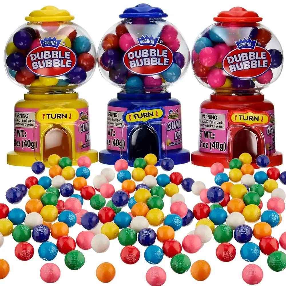 Жуйка Dubble Bubble Mini Gumball Machine 50g - фото 3