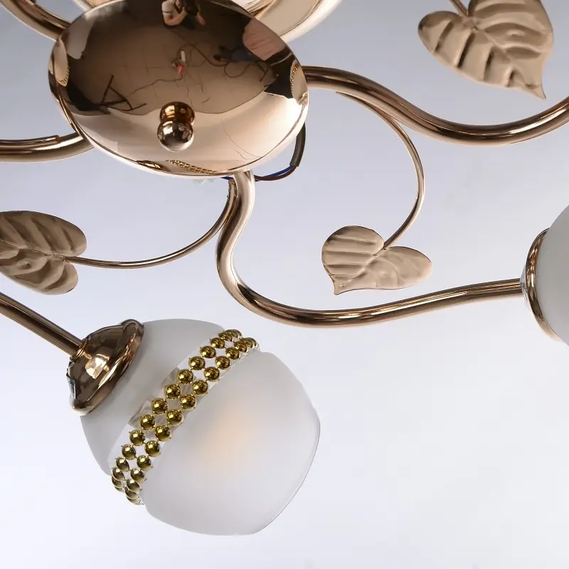 Люстра потолочная Brille классическая E27 60W G (LK-273C/5) - фото 12