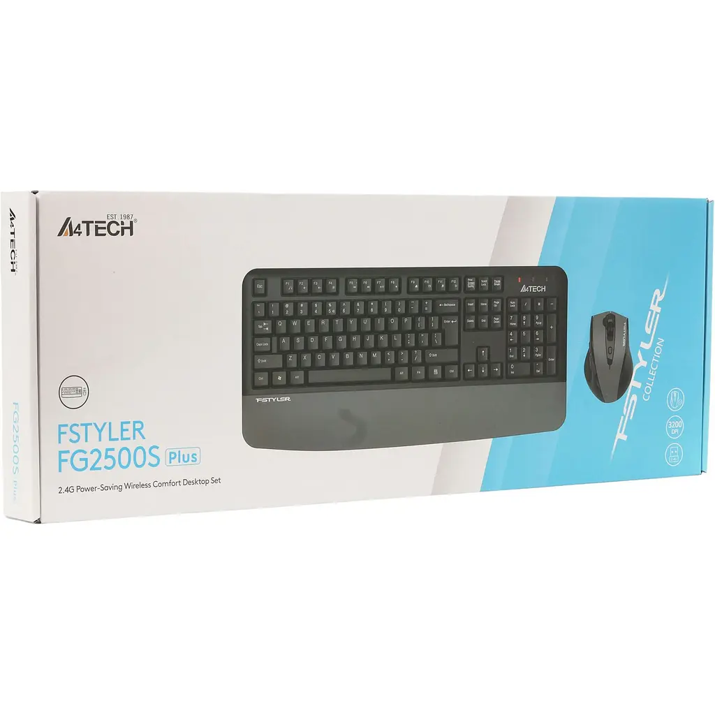 Комплект (клавиатура + мышь) A4Tech Fstyler FG2500S Plus Grey (4711421003247) [159794] - фото 8