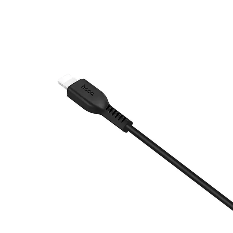Кабель Hoco X20 USB lighting 2 м проволока для зарядки смартфона/телефона черный - фото 2
