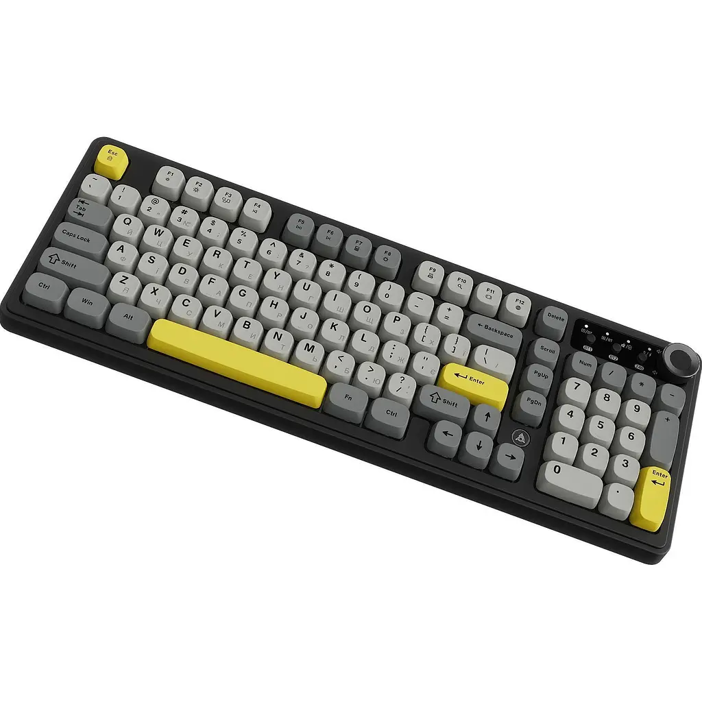 Клавіатура Ajazz AF98 Plus Black/Grey/Yellow [AF98-PLUS-BGY] [156896] - фото 2