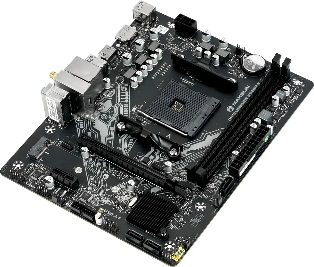 Материнская плата Maxsun Challenger A520M-K WIFI (MS-CHALLENGER A520M-K WIFI) (Socket AM4, AMD A520, Micro-ATX) - фото 3