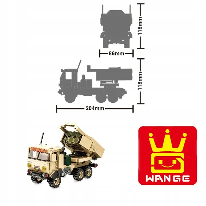 Конструктор Wange Ракетна установка M142 HIMARS 3511  військова техніка хаймарс , 443 деталі - фото 4