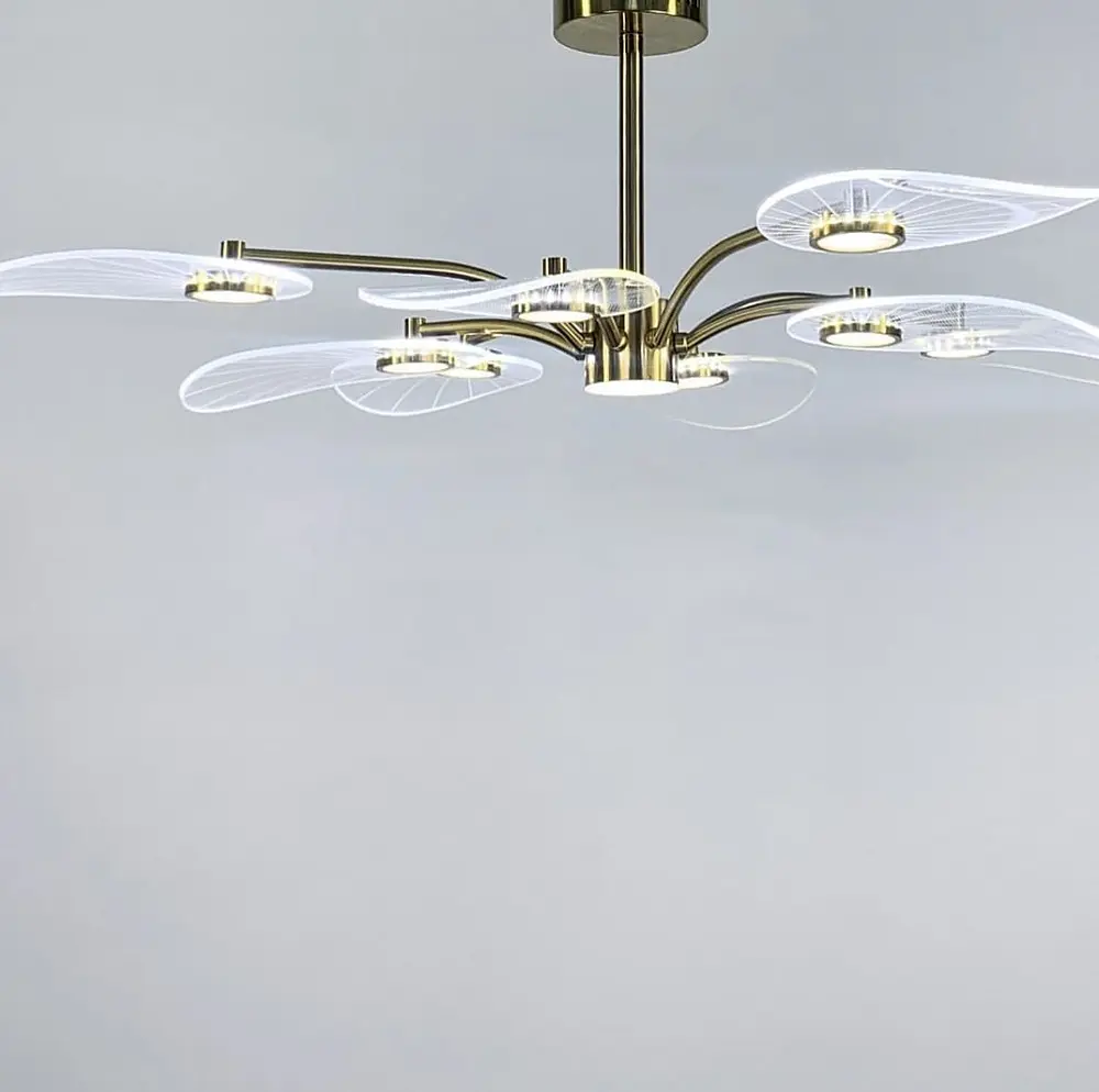 Потолочная люстра с лепестками из прозрачного акрила Ст. C 11-850 | Line F - фото 8