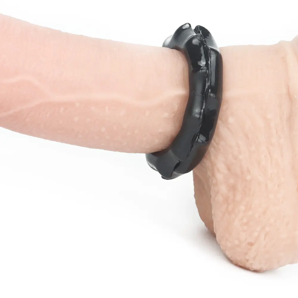 Ерекційне кільце Lovetoy Power Plus Cock Ring Series 4 см чорний - фото 5