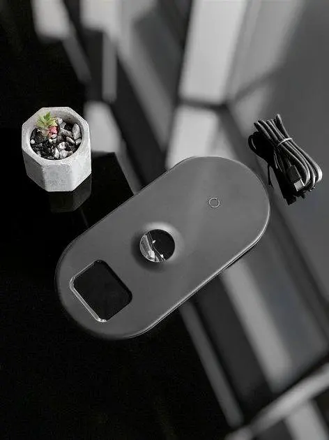 Беспроводное зарядное устройство для Baseus Smart 3 в 1 (Phone + Watch + Pods) 18W WX3IN1-C01 Black - фото 3