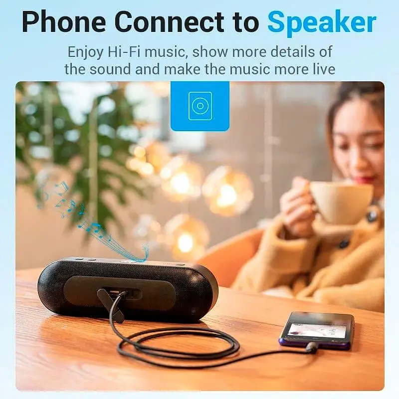 Аудио-кабель Vention 3.5 мм - USB Type-C (M/M), 1 м, Black (BGKHF) - фото 4