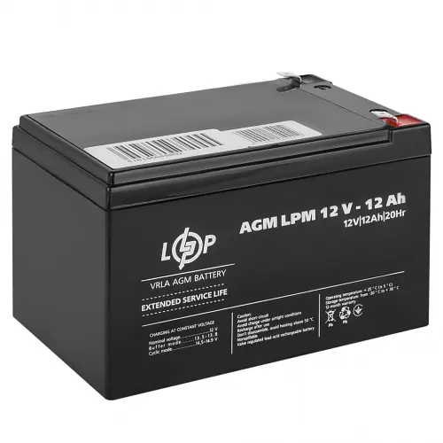 Акумулятор LogicPower AGM LPM 12V - 12 Ah - фото 3