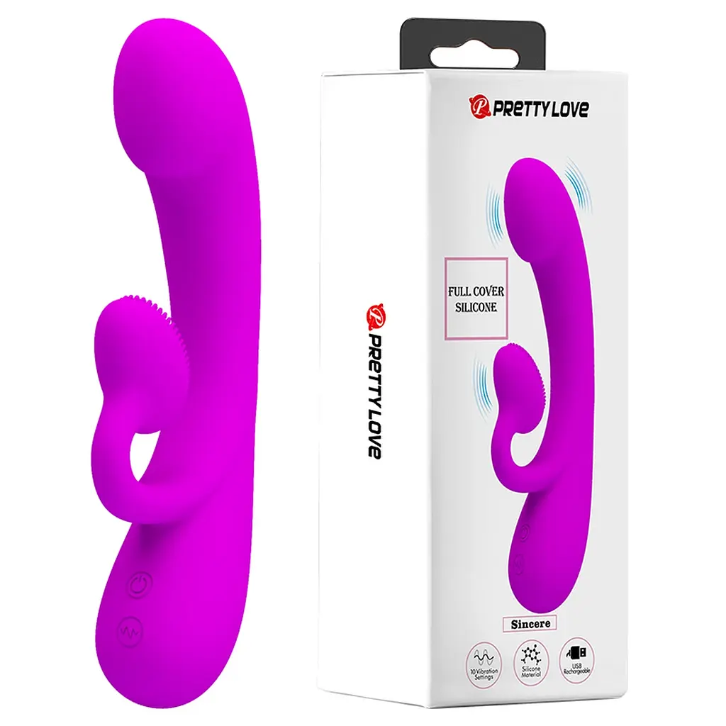Вібратор PRETTY LOVE - FULL COVER SILICONE PRETTY LOVE BI-014988 100625