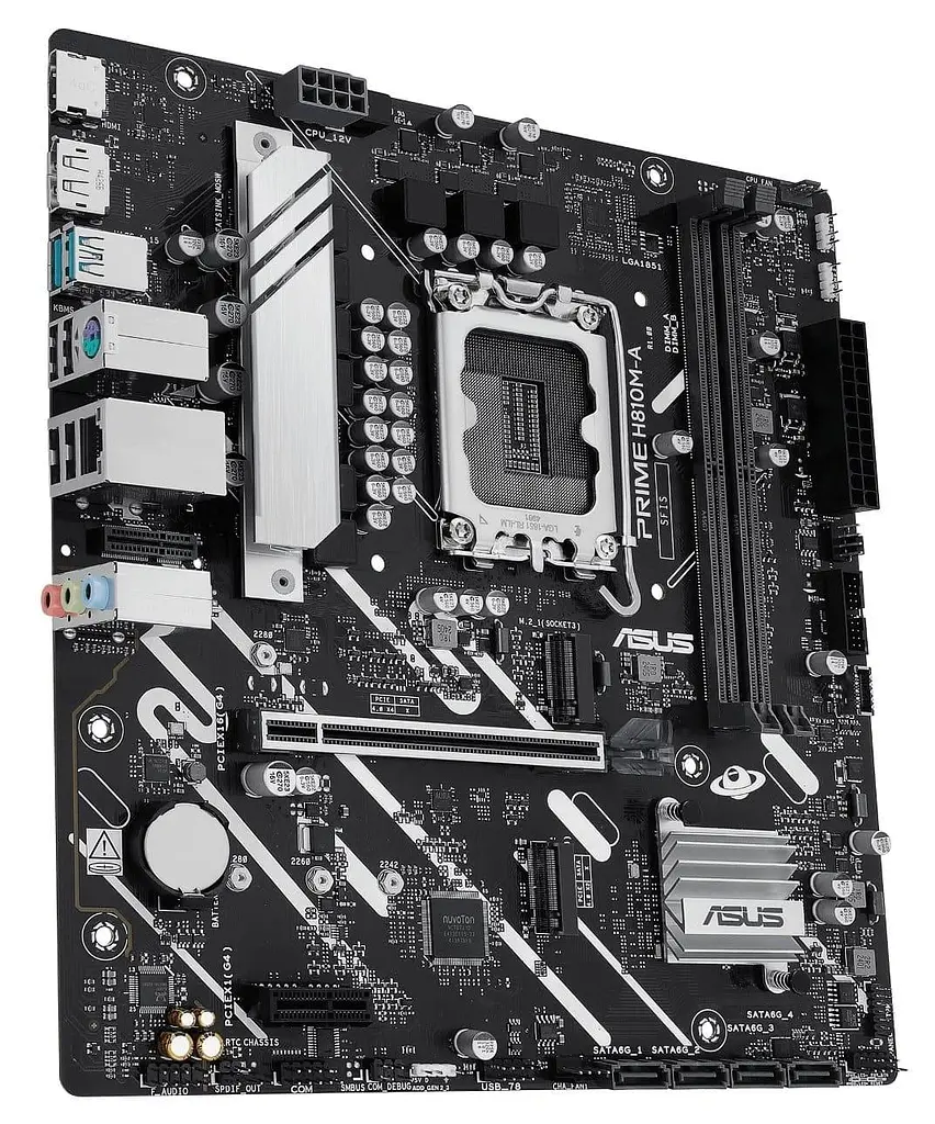 Материнська плата ASUS PRIME H810M-A-CSM (PRIME H810M-A-CSM) (Socket 1851, Intel H810, Micro-ATX) - фото 2