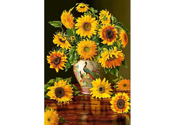 Пазл Castorland Соняшники у вазі 1000 ел. (C-103843) - фото 2