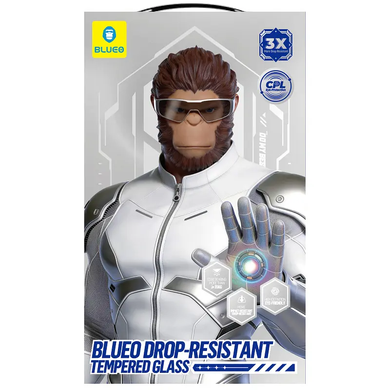 Захисне 2.5D скло Drop-Resistant для Apple iPhone 17 Pro Max Blueo teh0030792 - фото 4