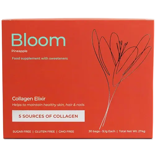 Колагеновий еліксир Progress Nutrition Bloom Collagen Ананас 30 порцій Без цукру Без глютену