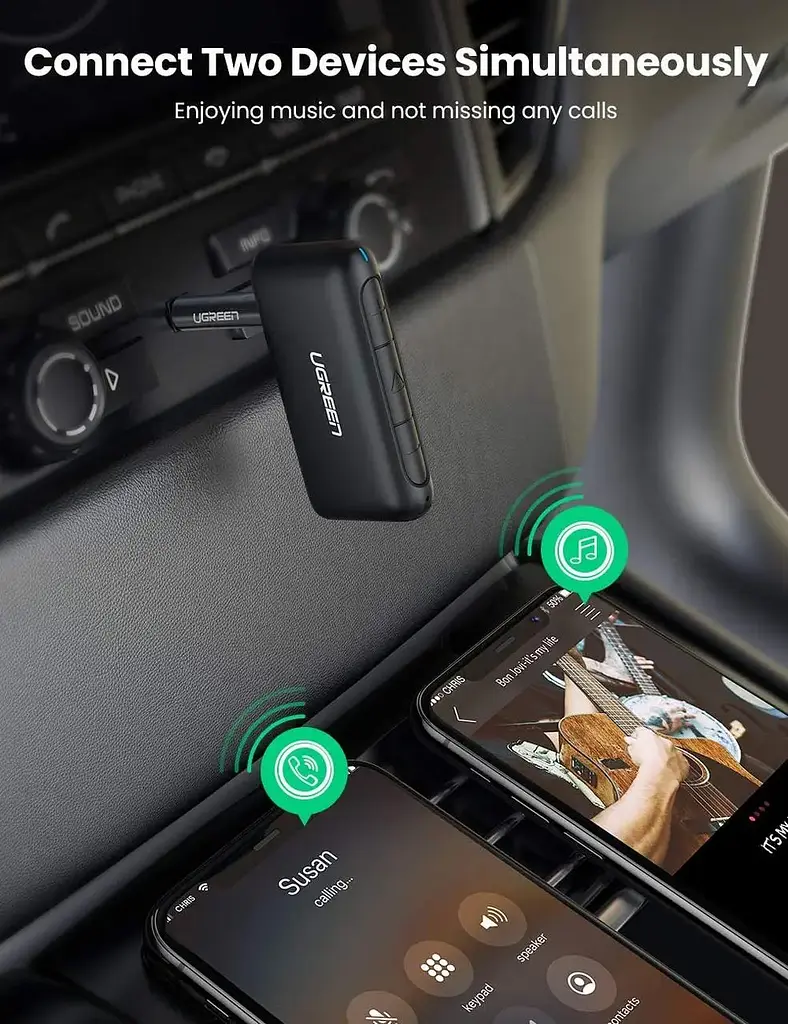 Bluetooth-ресивер UGREEN CM276 Bluetooth 5.0 Receiver Audio Adapter (UGR-70303) - фото 5