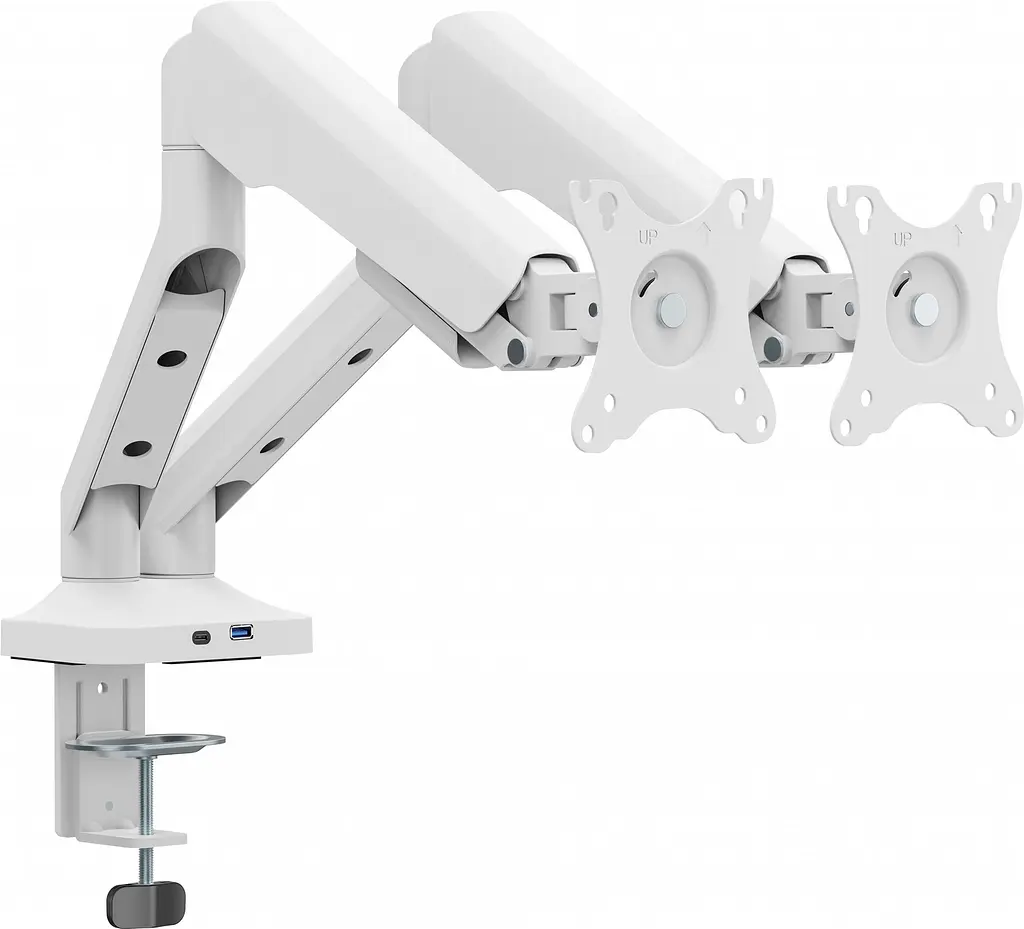 Кріплення настільне для двох моніторів OfficePro 17-35" White (MA452W) - фото 2