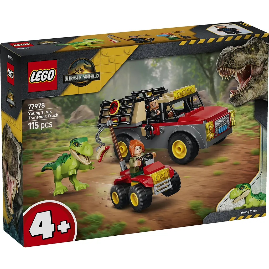 Конструктор LEGO Jurassic World Вантажівка для перевезення молодого тиранозавра 115 ел. (77978) - фото 4