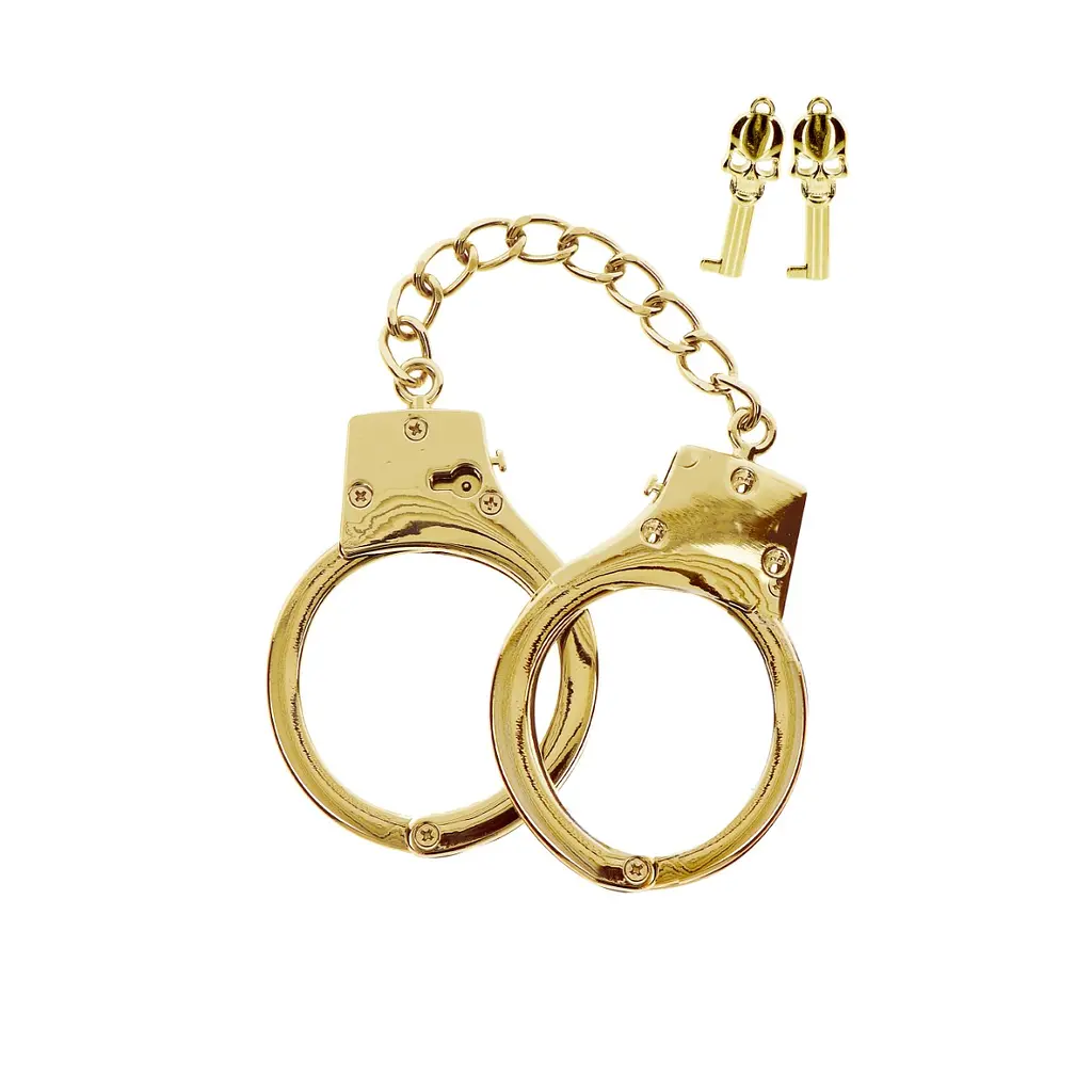 Наручники Taboom Gold Plated BDSM Handcuffs 65 см золотой - фото 4