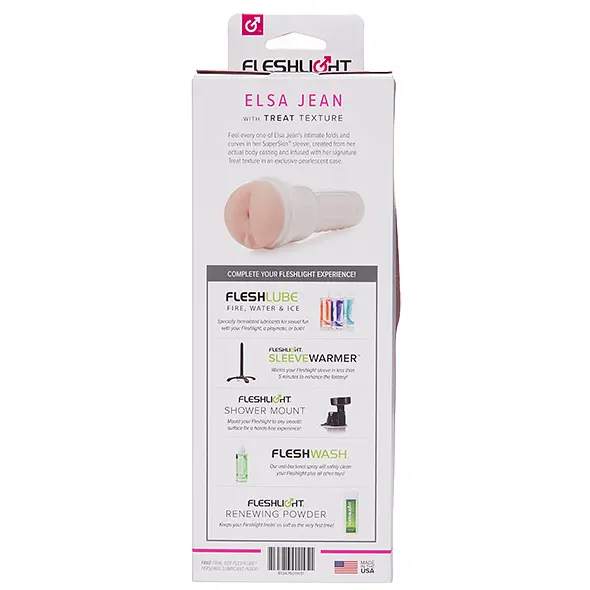 Реалистичный мастурбатор Fleshlight Elsa Jean Treat телесный - фото 10