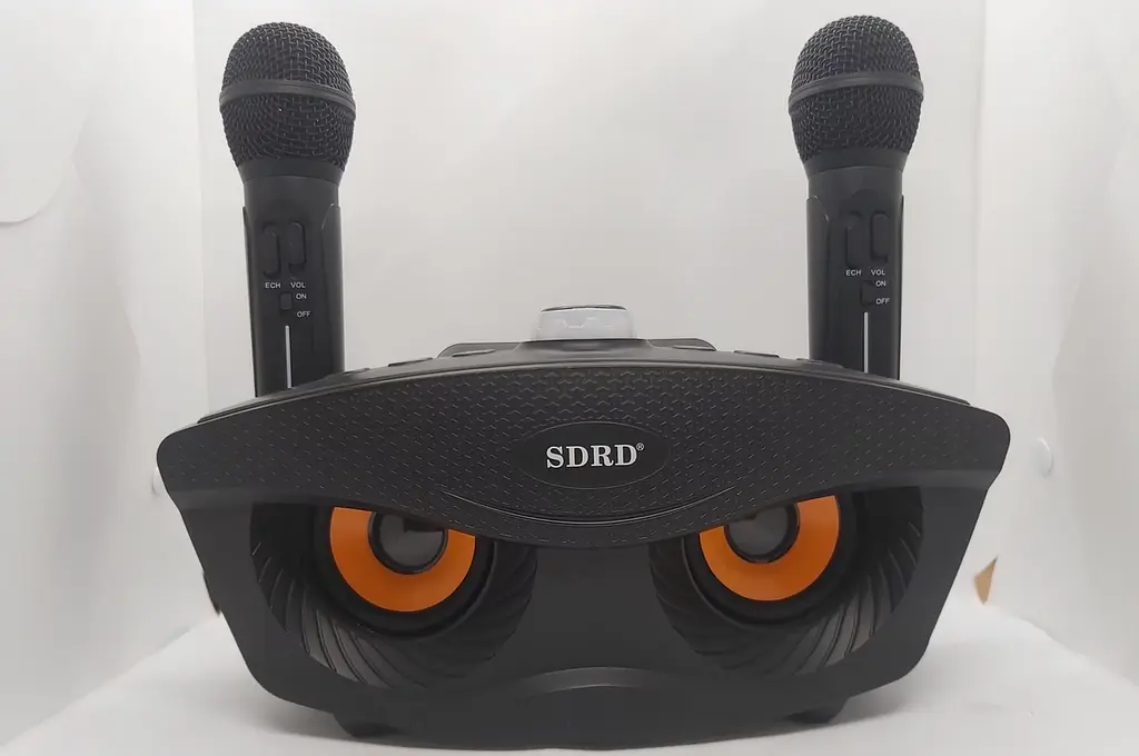 Портативная караоке система SDRD SD-306 с колонкой и двумя микрофонами - фото 2