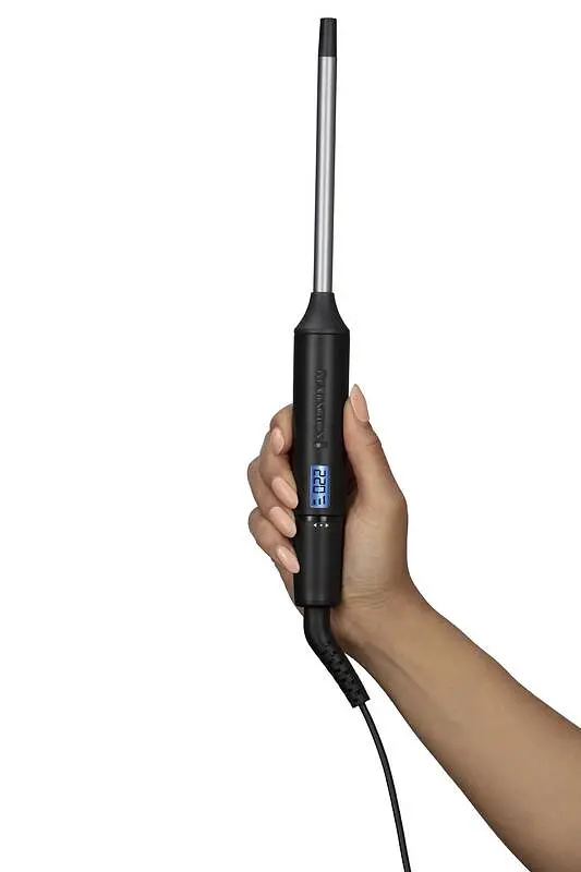 Плойка Remington Pro Tight Curl Wand, 25 Вт, температурних режимів 10, D-10 мм, 130-220 С, дисплей, кераміка, турмалін, сіро-чорний - фото 3